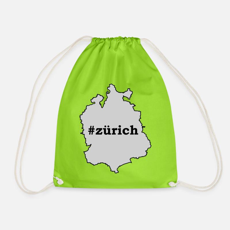 Zurich University of Applied Sciences - Drawstring Bag - neon green