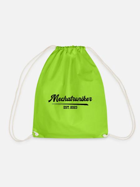 Mechatroniker Ausbildung 2023 Prüfung Mechatronik - Turnbeutel - Neongrün