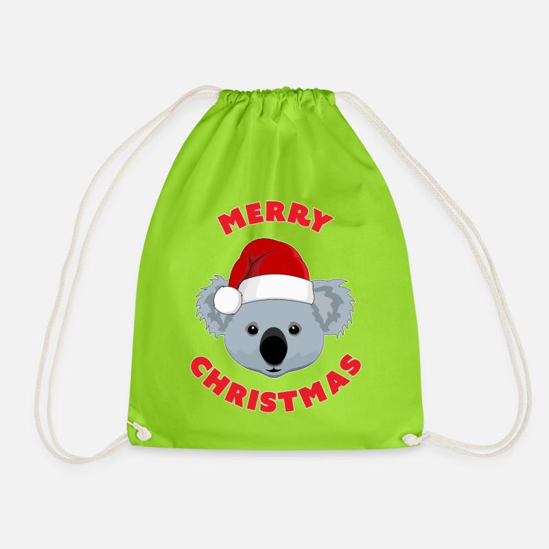 Joyeux Noël Koala - Sac de sport léger - vert néon