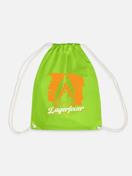 Camp fire - Turnbeutel - Neongrün