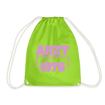 Dermatologist 1976 - Drawstring Bag - neon green - Front