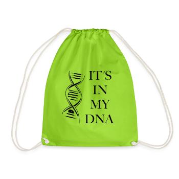 Töpfern ist in meiner DNA - Turnbeutel - Neongrün - Vorne