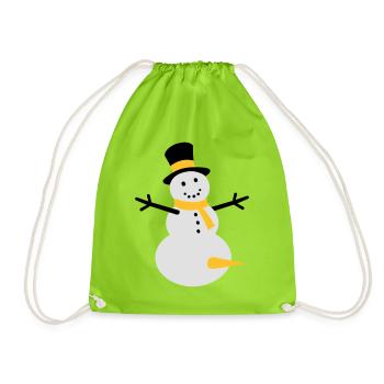 snow fun - Turnbeutel - Neongrün - Vorne