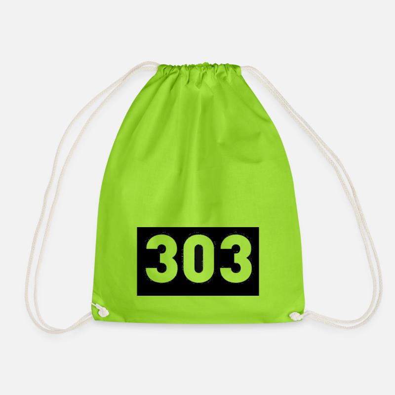 303 - Drawstring Bag - neon green