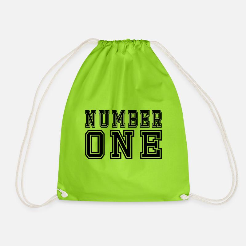 Number One - Turnbeutel - Neongrün