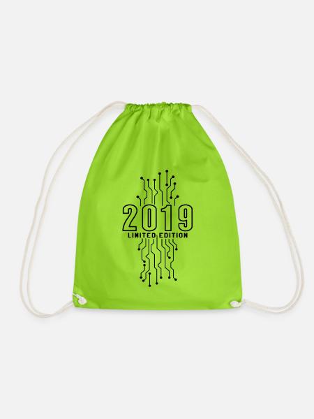 Geburtstag 2019 Gaming Limited Edition Gamer - Turnbeutel - Neongrün