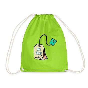 Tea Shirt - Tshirt - Turnbeutel - Neongrün - Vorne