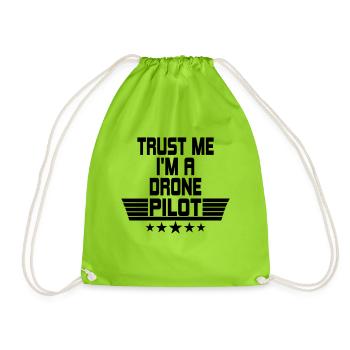 Drone Drone Quadrocopter Modèle de modèle cadeau pilote - Sac de sport léger - vert néon - Devant