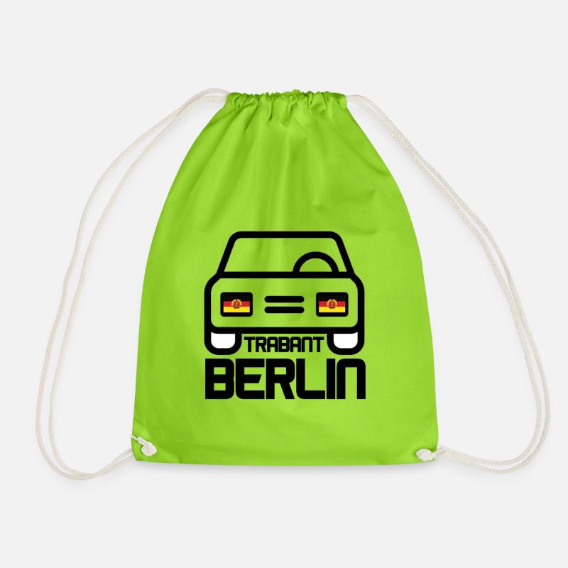 Berlin - Turnbeutel - Neongrün