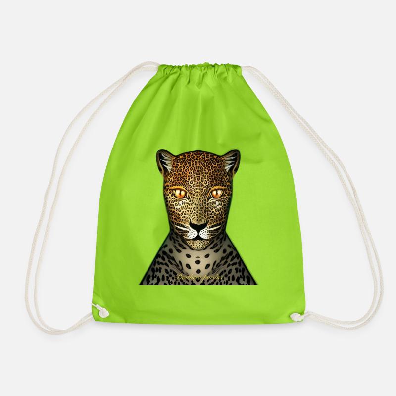 Léopard - Sac de sport léger - vert néon