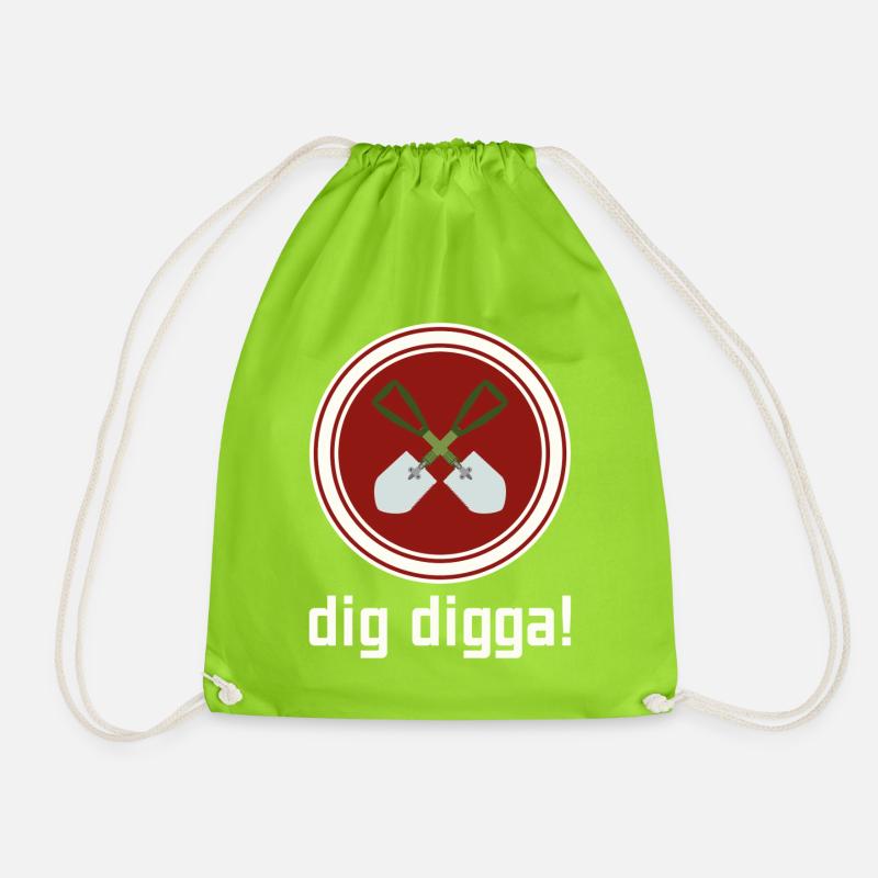 dig digga! - Turnbeutel - Neongrün