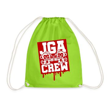 Jga Crew Junggesellen Affe - Turnbeutel - Neongrün - Vorne
