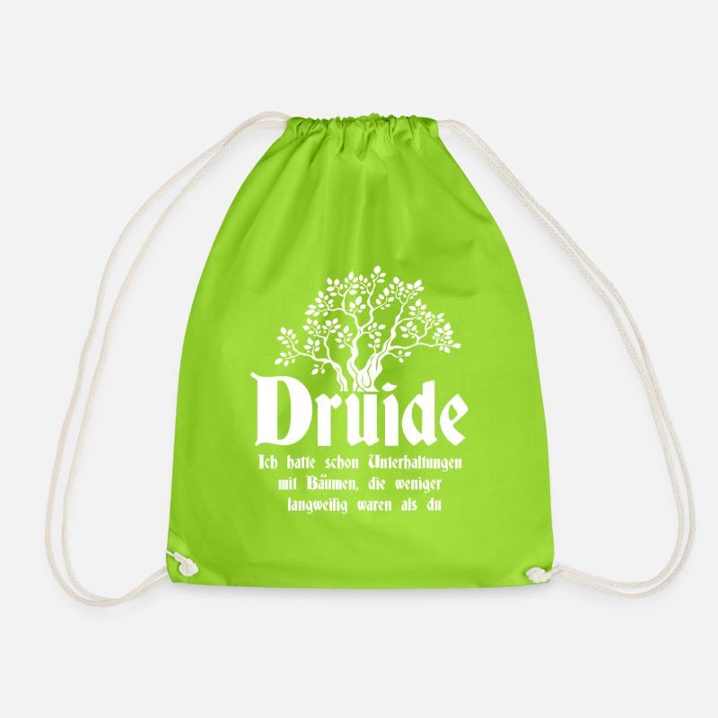 Pen and paper druide - Turnbeutel - Neongrün