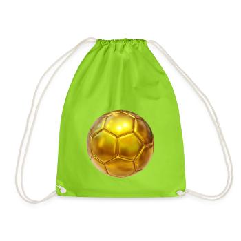 Gewinn von Mannschaftsfußball-Gold - Turnbeutel - Neongrün - Vorne