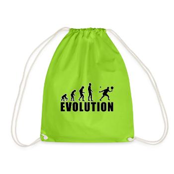 Evolution Padel Player Gift - Drawstring Bag - neon green - Front