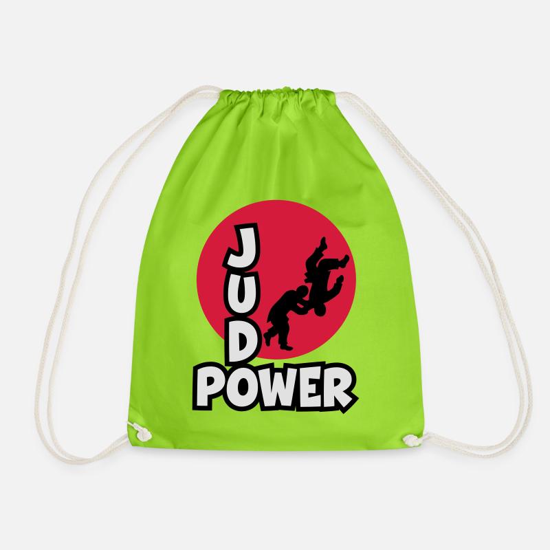 JudoPower Logo - Turnbeutel - Neongrün
