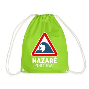 Nazaré (dunkel) - Turnbeutel - Neongrün - Vorne