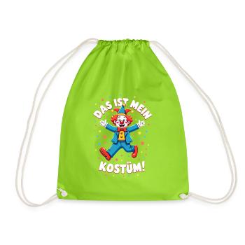 Carnival Costume Politician Carnival Carnival - Drawstring Bag - neon green - Front