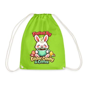 Jardin de Pâques Printemps Été Bunny Bunny - Sac de sport léger - vert néon - Devant