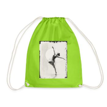 Danseur Tänzerin - Sac de sport léger - vert néon - Devant