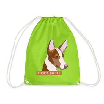 Podenco - Sac de sport léger - vert néon - Devant