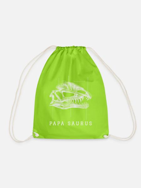Papasaurus - Turnbeutel - Neongrün