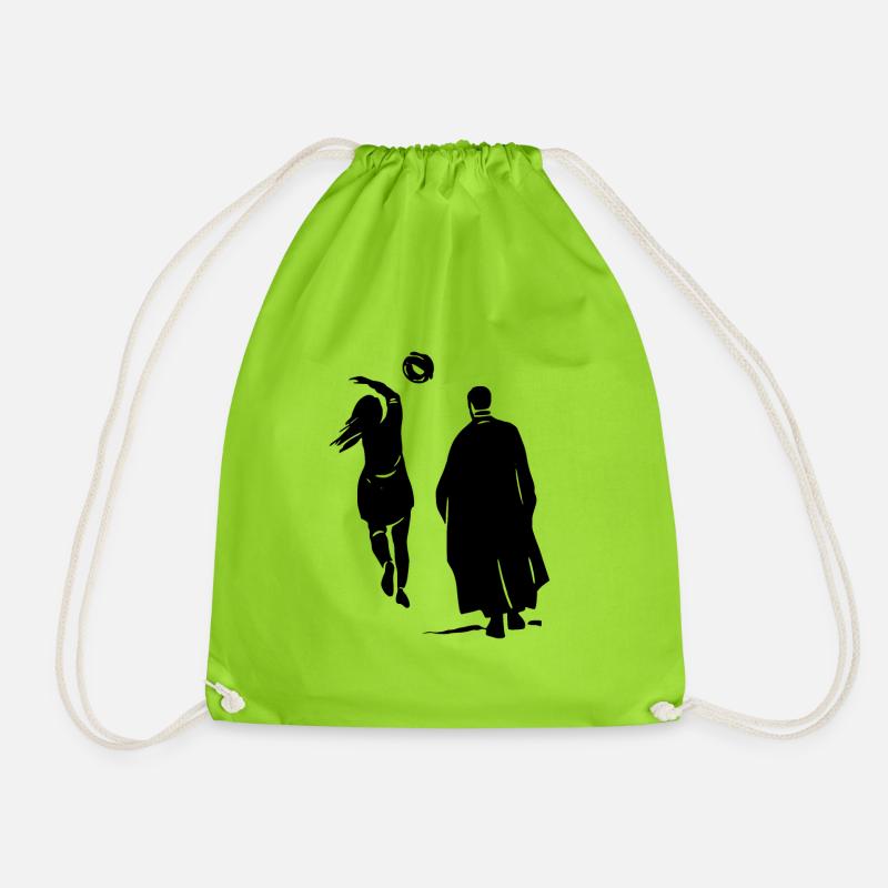 Iran Solidarity Uprising Demonstration Freedom - Drawstring Bag - neon green