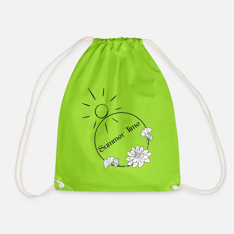 Summer Time - Turnbeutel - Neongrün
