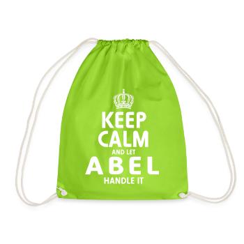 Abel Handle It - Drawstring Bag - neon green - Front
