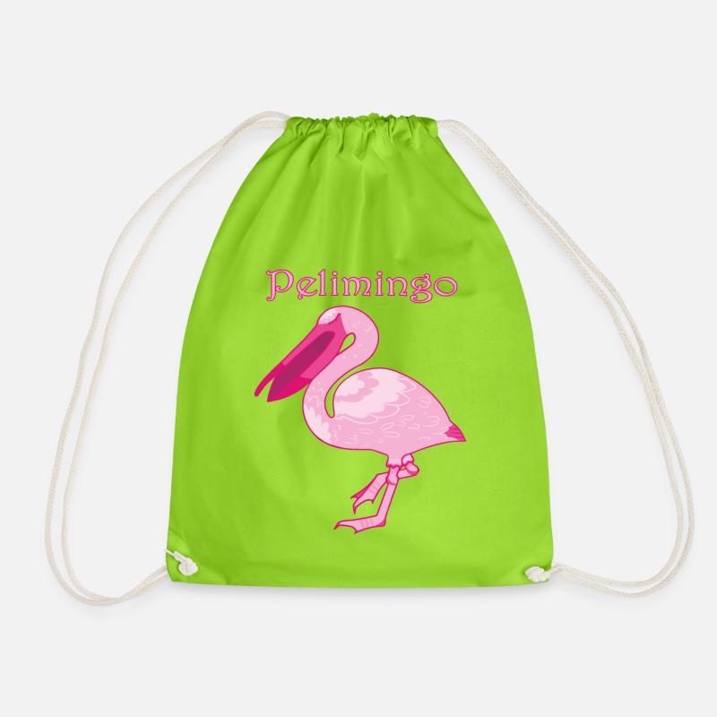 Pelimingo - Drawstring Bag - neon green