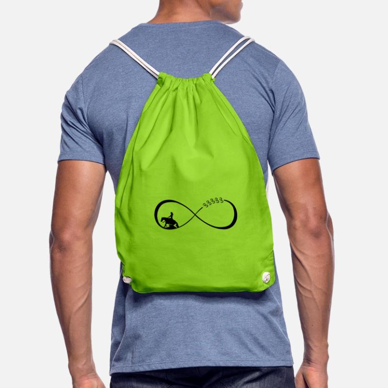 Infinity loop, endless loop, sliding Drawstring Bag