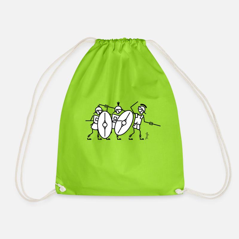 Romans attack! - Drawstring Bag - neon green