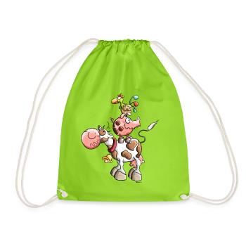Ferme Animal - Sac de sport léger - vert néon - Devant
