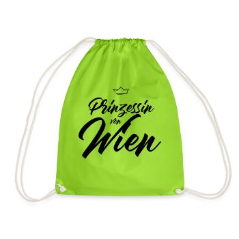 Prinzessin von Wien - Turnbeutel - Neongrün - Vorne