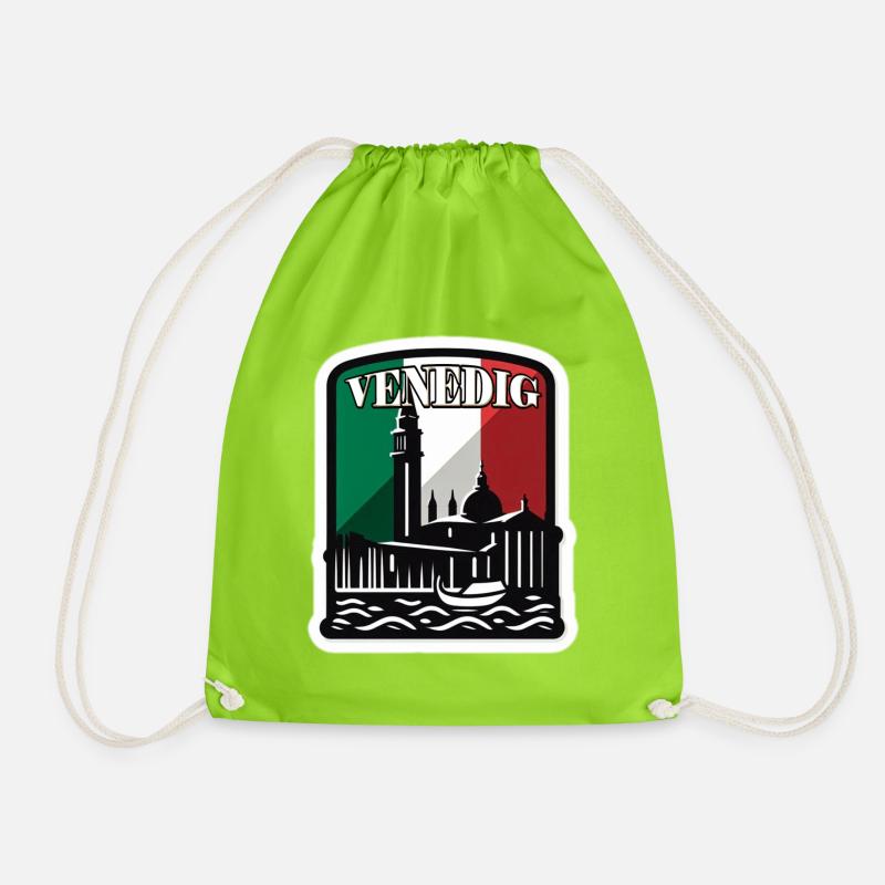 Viva Venezia - Turnbeutel - Neongrün
