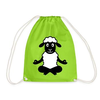 Yoga Mouton - Sac de sport léger - vert néon - Devant