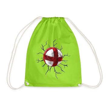Radball, Cycleball, Hallenradsport - Turnbeutel - Neongrün - Vorne