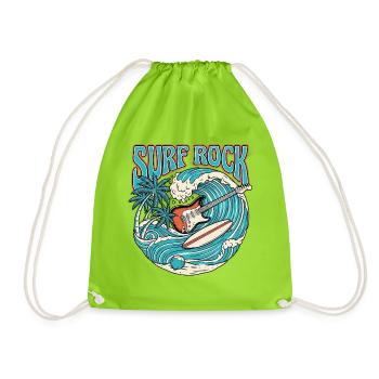 Jupe de surf rétro vintage - Sac de sport léger - vert néon - Devant
