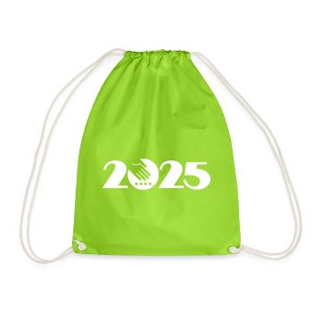 Agriculteur 2025, Jardinier 2025 - Sac de sport léger - vert néon - Devant