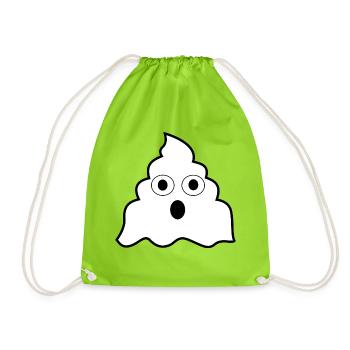 Drôle de merde fantôme - Sac de sport léger - vert néon - Devant