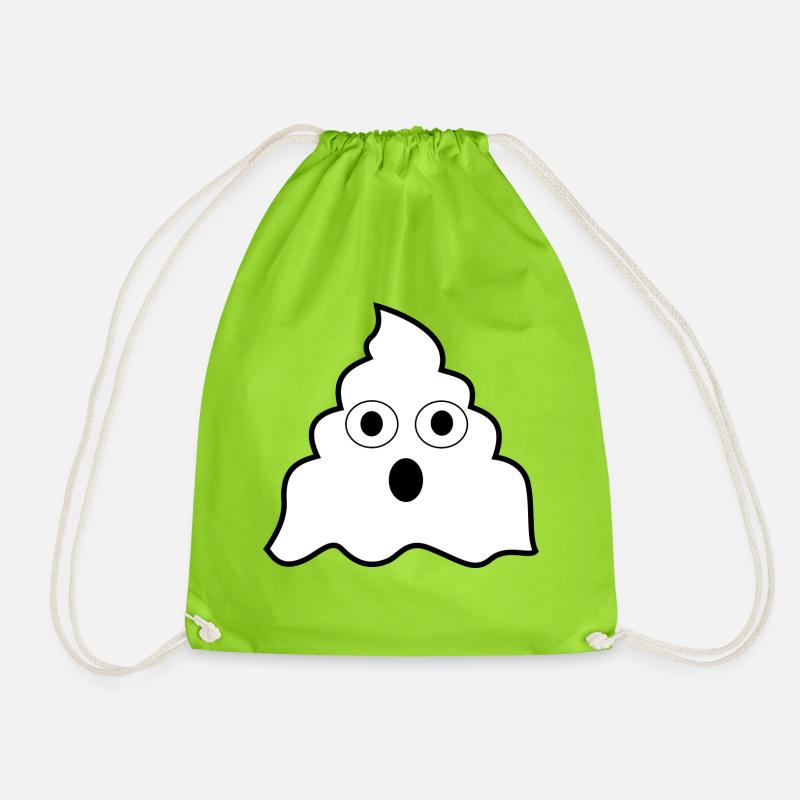 Lustiger Kacke Geist - Turnbeutel - Neongrün