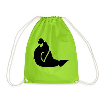 Morse 01 - Sac de sport léger - vert néon - Devant