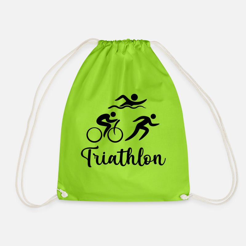 Triathlon - Turnbeutel - Neongrün