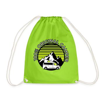 100% Original Camper Nugget - Sac de sport léger - vert néon - Devant