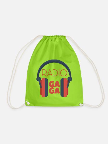 Radio Gaga - Turnbeutel - Neongrün
