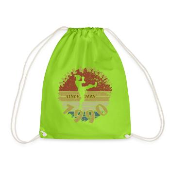 35. Geburtstag Vivant depuis 05/1990 - Sac de sport léger - vert néon - Devant