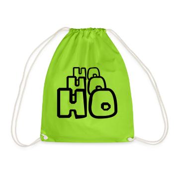 happy ho ho ho noël santa nololaus w - Sac de sport léger - vert néon - Devant