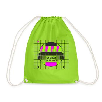 Testbild System fährt hoch - Turnbeutel - Neongrün - Vorne