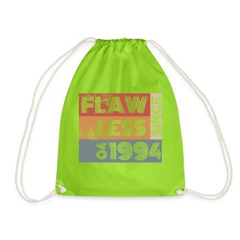 30e anniversaire Impeccable depuis 04/1994 - Sac de sport léger - vert néon - Devant