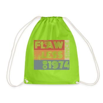 50ème Anniversaire Sans défaut depuis 08/1974 - Sac de sport léger - vert néon - Devant